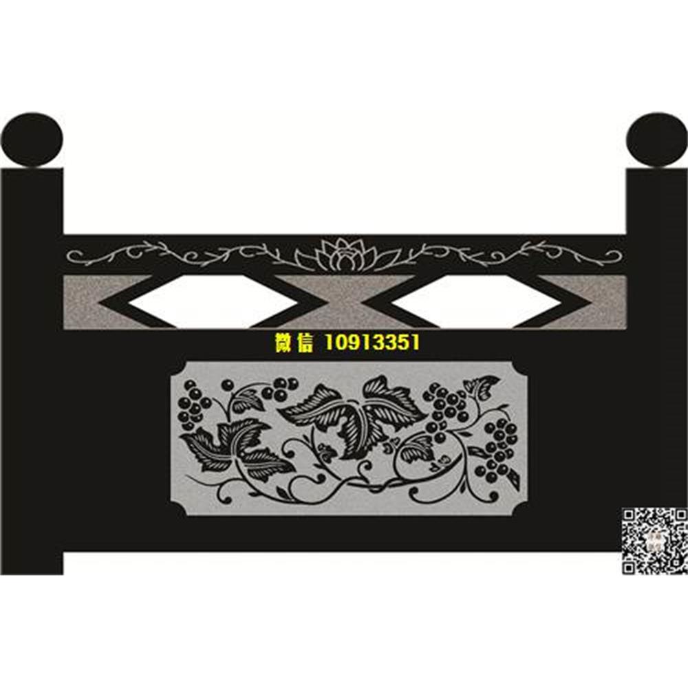 精雕图73葡萄栏板精雕图线雕图线条图单线铣底图_电脑雕刻plt文泰矢量图精雕图浮雕图